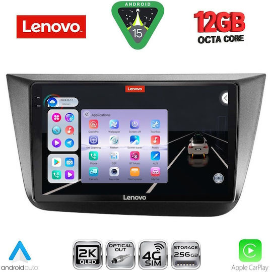Lenovo Ηχοσύστημα Αυτοκινήτου για BMW X1 / X3 / X4 Seat Altea 2004-2015 (Bluetooth/USB/WiFi/GPS/Apple-Carplay/Android-Auto) με Οθόνη Αφής 9"