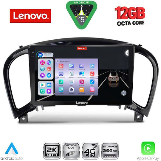 Lenovo Ηχοσύστημα Αυτοκινήτου για BMW X1 / X3 / X4 Nissan Juke 2009-2020 (Bluetooth/USB/WiFi/GPS/Apple-Carplay/Android-Auto) με Οθόνη Αφής 9"