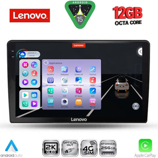 Lenovo Car Audio System for BMW X1 / X3 / X4 Kia Ceed 2006-2009 (Bluetooth/USB/Wi-Fi/GPS/Apple CarPlay/Android Auto) with 9" Touch Screen