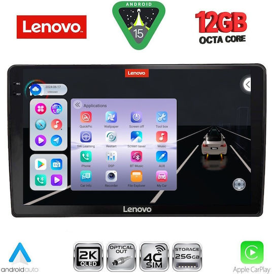 Lenovo Ηχοσύστημα Αυτοκινήτου για BMW X1 / X3 / X4 Audi A4 2008-2015 (Bluetooth/USB/WiFi/GPS/Apple-Carplay/Android-Auto) με Οθόνη Αφής 10"