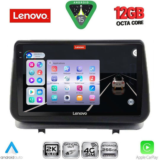 Lenovo Car Audio System for Renault Clio BMW X1 / X3 / X4 2005-2011 (Bluetooth/USB/WiFi/GPS/Apple CarPlay/Android Auto) with 9" Touch Screen