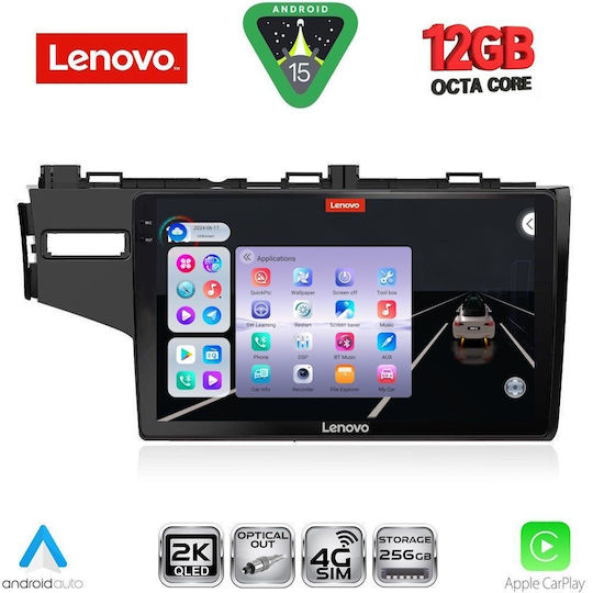 Lenovo Ηχοσύστημα Αυτοκινήτου για BMW X1 / X3 / X4 Honda Jazz 2013-2019 (Bluetooth/USB/WiFi/GPS/Apple-Carplay/Android-Auto) με Οθόνη Αφής 10"
