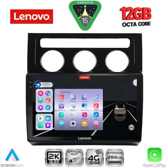 Lenovo Car Audio System for BMW X1 / X3 / X4 Volkswagen Touran 2003-2010 with Clima (Bluetooth/USB/WiFi/GPS/Apple CarPlay/Android Auto) with 10" Touch Screen