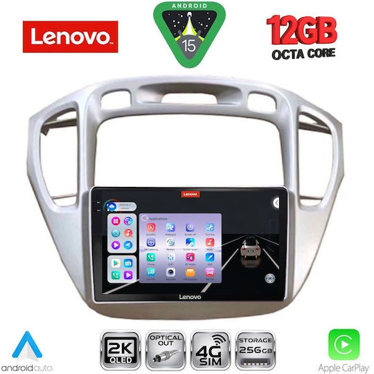 Lenovo Ηχοσύστημα Αυτοκινήτου για Toyota Highlander BMW X1 / X3 / X4 2002-2009 (Bluetooth/USB/WiFi/GPS/Apple-Carplay/Android-Auto) με Οθόνη Αφής 9"