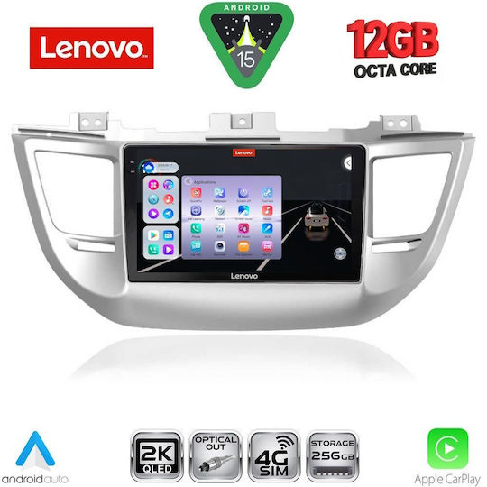 Lenovo Ηχοσύστημα Αυτοκινήτου για BMW X1 / X3 / X4 Hyundai Tucson 2015-2019 (Bluetooth/USB/WiFi/GPS/Apple-Carplay/Android-Auto) με Οθόνη Αφής 9"