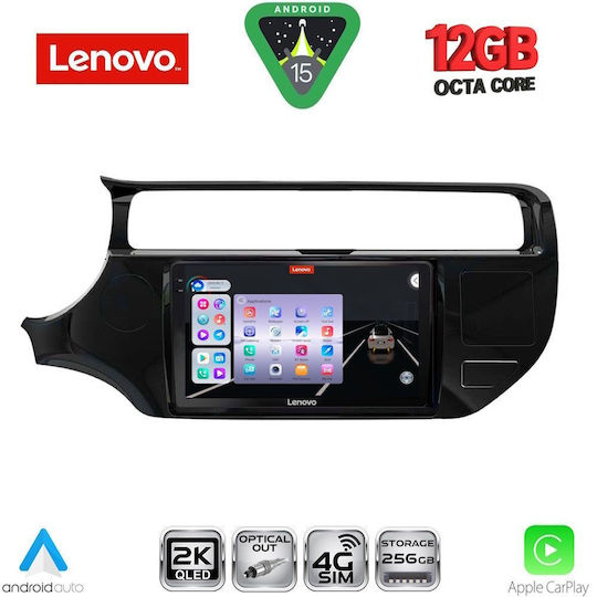 Lenovo Car Audio System for BMW X1 / X3 / X4 Kia Rio 2015-2018 (Bluetooth/USB/WiFi/GPS/Apple CarPlay/Android Auto) with 9" Touch Screen