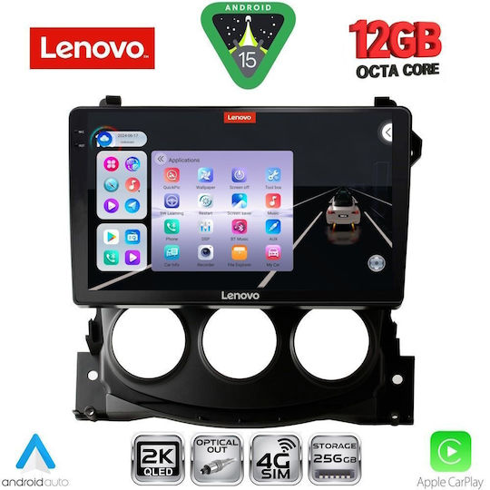 Lenovo Car Audio System for BMW X1 / X3 / X4 Nissan 370Z 2009-2012 (Bluetooth/USB/WiFi/GPS/Apple CarPlay/Android Auto) with 9" Touch Screen