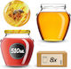 Kadax Glas Gefäß 580ml (8 Stück)