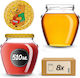 Kadax Glas Gefäß 580ml (8 Stück)