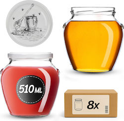 Kadax Βαζάκι Γυάλινο 580ml (8τμχ)