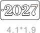 Plexiglas 2027 Labels 4cm x 2cm 0530160 Enthalten 25 Stück Schwarz