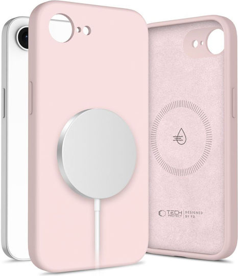 Tech-Protect Back Cover Σιλικόνης Ροζ (iPhone 17e / 16e)
