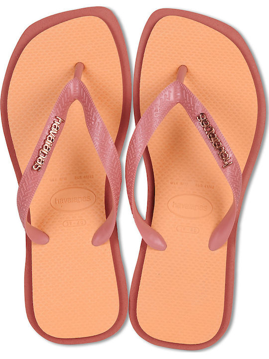 Havaianas Top Square Flip Flops in Pink Colour