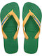 Brasil Logo Ανδρικά Flip Flops Πράσινα