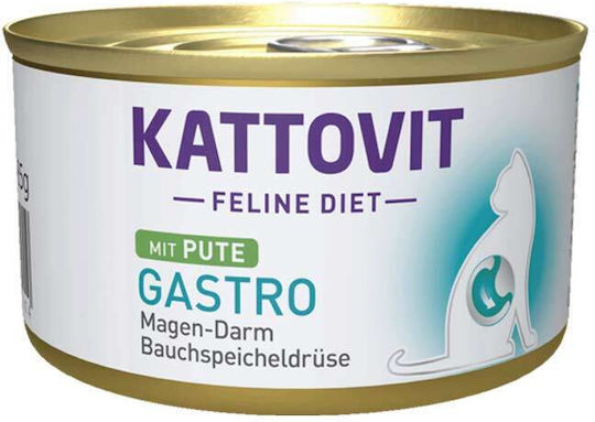 Kattovit Wet Cat Food in Cans with Turkey 12x85gr