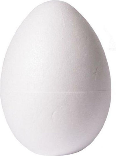 Decorative Egg Styrofoam White 20cm