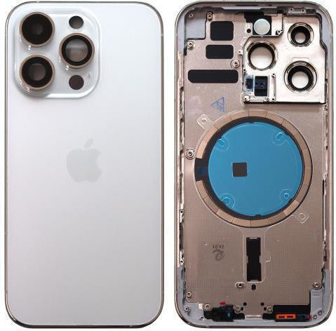 Apple iPhone 14 Pro Silver Battery Cover OEM
