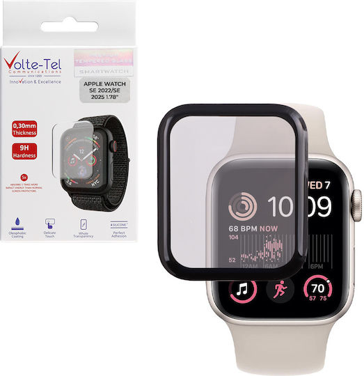 Volte-Tel Vollflächig gehärtetes Glas für das Apple Watch SE 2022/2025 1 Stück