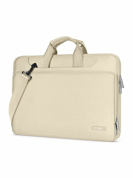 Tech-protect Pocketbag Laptop Bag Up To 14" 35.56 Cm Textile Waterproof Beige