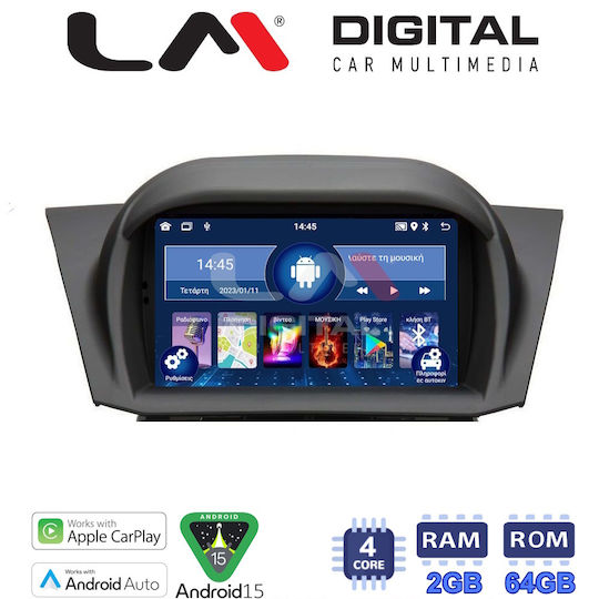LM Digital Автомобилна Аудио Система За Ford Fiesta 2008 > 2010 Bluetooth USB Вграден Wi-Fi GPS Apple CarPlay Android Auto