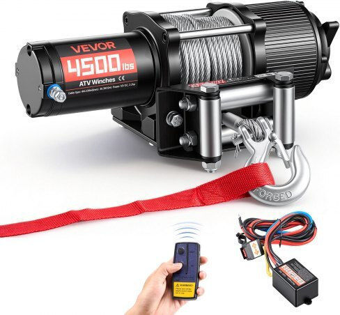 Vevor Ηλεκτρικός Εργάτης Αυτοκινήτου 4x4 12V με Δυνατότητα Έλξης 2041kg