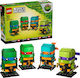 LEGO Brick Headz Teenage Mutant Ninja Turtles pentru 10+ Ani 567 Bucăți