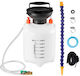Vevor Transmission Fluid Pump 3 L Capacity Manual Fluid Transfer Pump 120 Cm Long Horse & Hdpe Tank Transmission Oil Pump Ptfe Tape Manual Automotive Oil Filling System