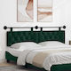 vidaXL Fabric Bed Headboard Cushion Green 170x55cm