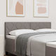 vidaXL Bed Headboard Fabric Brown 160x88cm