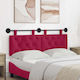 vidaXL Fabric Bed Headboard Cushion Red 130x55cm