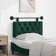 vidaXL Fabric Bed Headboard Cushion Green 90x55cm