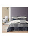 Beauty Home 12696 Set Bed Sheets Super King 230x260cm Gray 4 Pieces