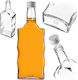 Glass Bottle Liqueur 500ml White Cap 1 Pc