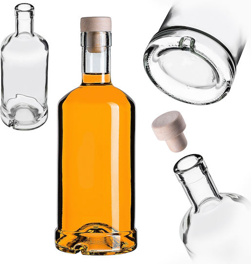 Sticlă Tadek 500 Ml 0.5l Vin Lichioruri Țuică Dop