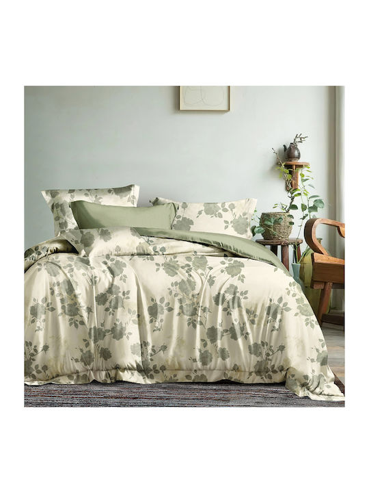 Beauty Home Art 12686 Σετ Κουβερλί Υπέρδιπλο Λαδί 220x240cm