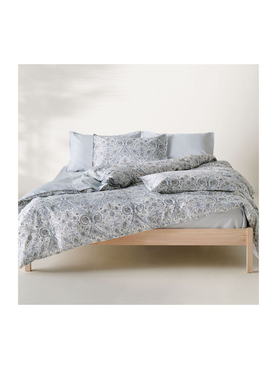 Kentia Cotton Satin Duvet Cover Set 220x240cm Double with 2 Pillowcases Aniz Stylish Aniz