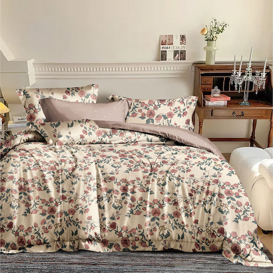 Beauty Home Set Pătură Super King 220x240 cm Bej 12676PMYD