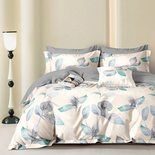 Beauty Home Set Pătură Super King 220x240 cm Memories Art 12692 Bej 12692PMYD