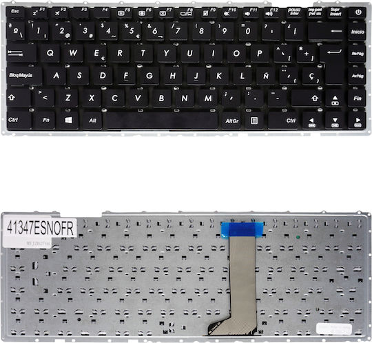 Teclado Español Para Portátil Spanish Laptop Keyboard Asus Vivobook 14 X442 X442ua X442uf X442un X442u A480u Mp-13k86la-5289 0knb0-410pla00 90nb0fj3-r31us1 Es No Frame Black Κωδ.41347esnofr