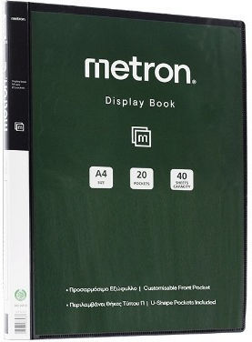 Metron Buch anzeigen Außenumschlag 20Stück A4 F20ap Schwarze