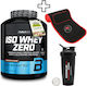 Biotech Usa Iso Whey Zero 1816g Vanilla & Katerelos Fitness Slimming Sweat Belt 130cm X 26.50cm X 5mm One Size & Katerelos Fitness Shaker 600ml Pink Custom Bundle