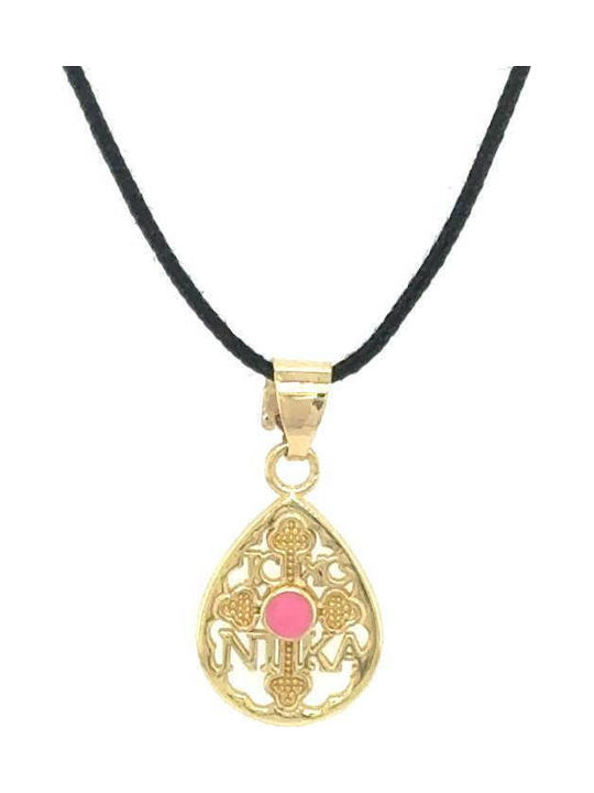 Drandakis Necklace Constantine Talisman From 9 K Gold Black