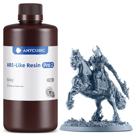 Anycubic Abs-подобна Смола за 3D Принтер Сива 1kg (SABP2GY-103A)