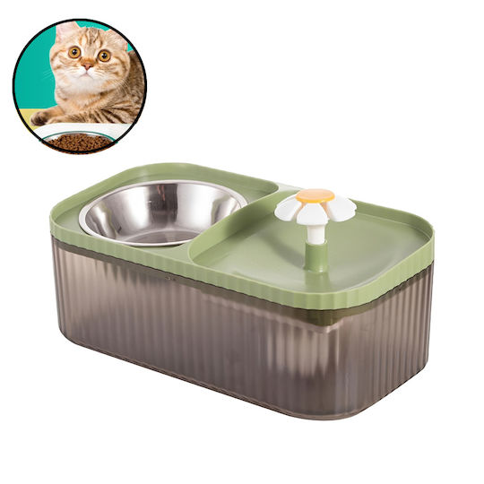 Automatic Plastic Food and Water Fountain for Cat 3L 31x11x17cm