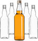 Glass Bottle 500ml Golden Cap 10 Pcs