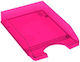 Metron Plastic Office Tray 26x35x6.5cm Fluo Transparent Red