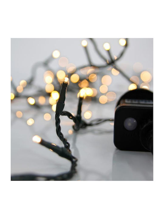 100 LED Коледни Лампички Топло Бяло На Лента 3 ...
