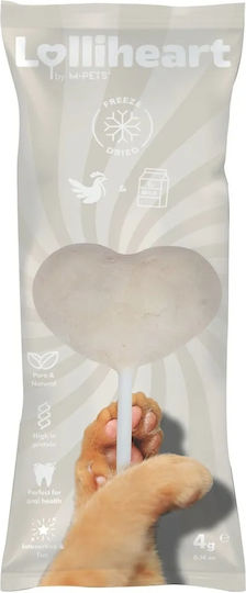 M-pets Lolliheart Λιχουδιά Γάτας Κοτόπουλο Γάλα 4 G M-pets