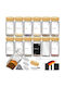 Gewürzgläser Glas Transparent 12 Stück
