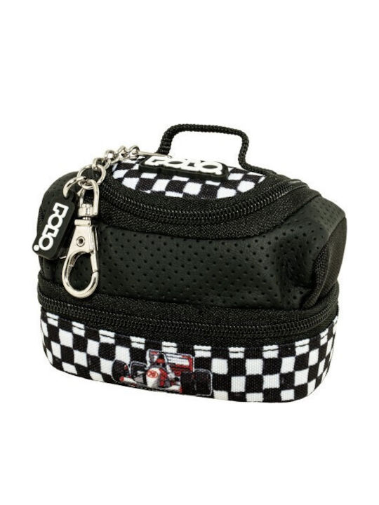 Polo Clip & Zip Мини Ключодържател-Портфейл Черно Сиво 9-27-006-8473